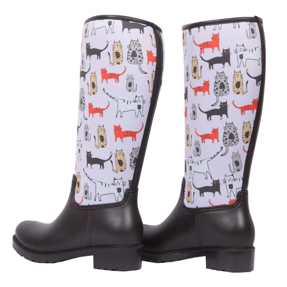 Cat Design Rainboots