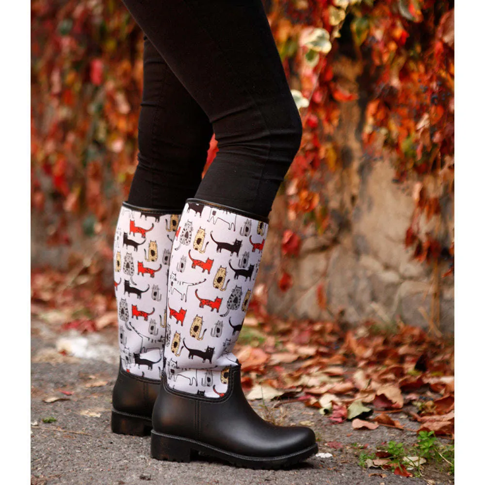 Cat Design Rainboots