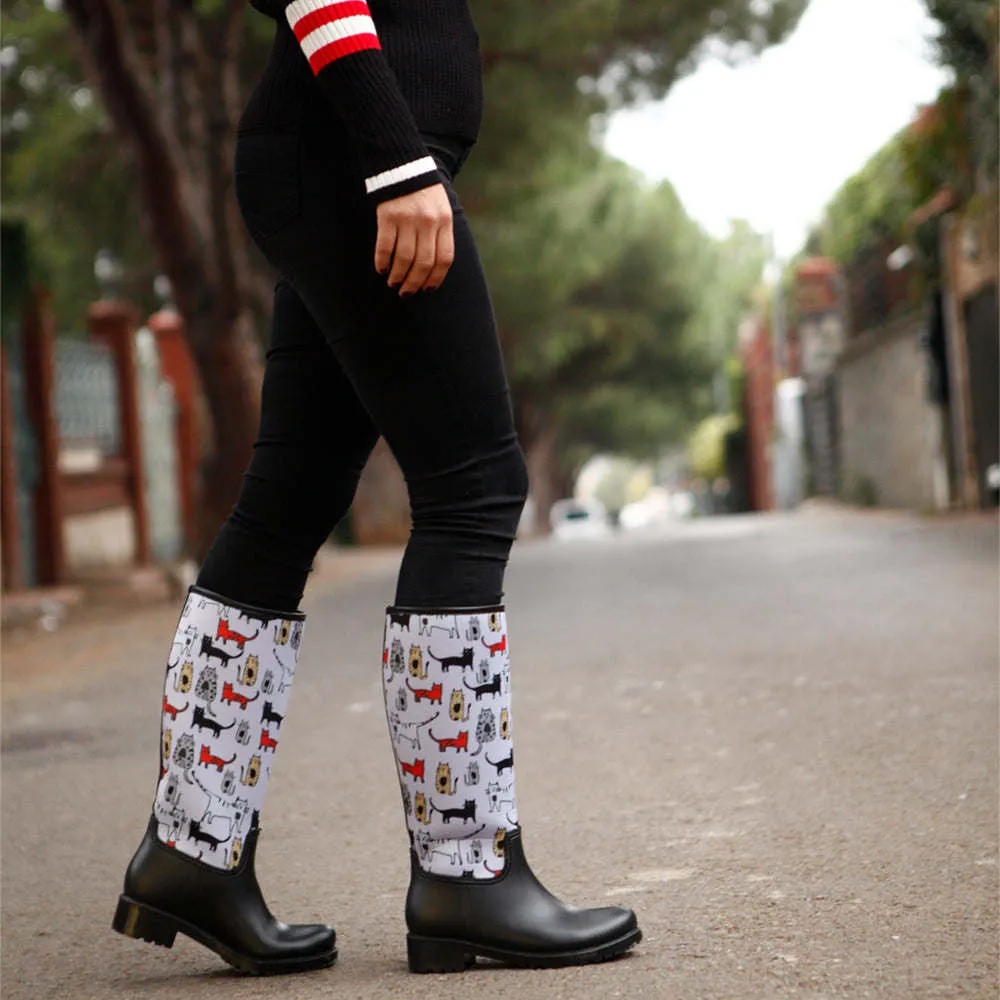 Cat Design Rainboots
