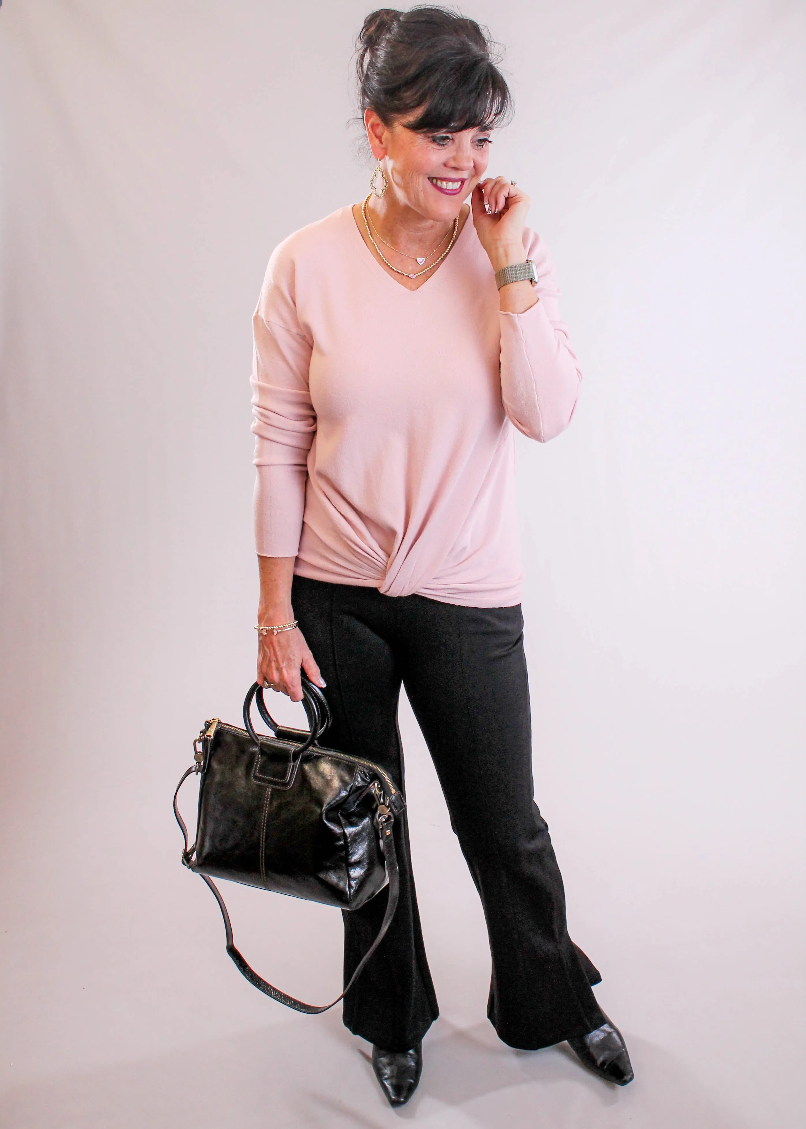 Charlie B Dress Pant with Flared Leg