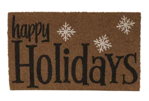 Christmas Coir Doormat - Happy Holidays