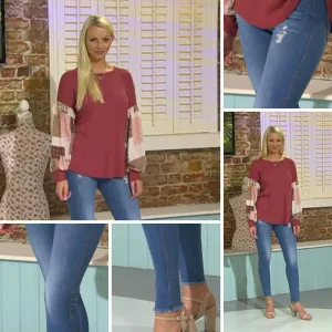 Classic High Waisted Jean Jeggings (Light Blue)