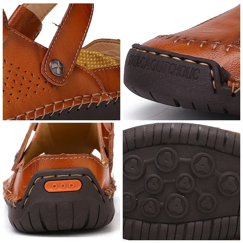 Classic Roman leather sandals - fashion &amp; comfort