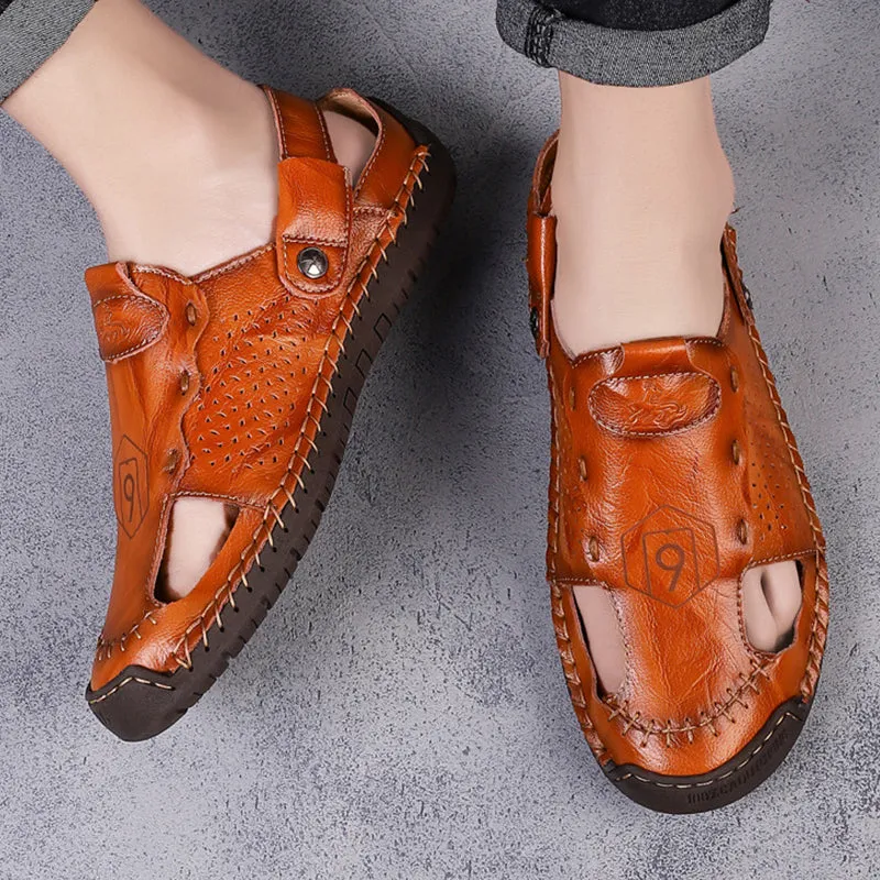 Classic Roman leather sandals - fashion &amp; comfort