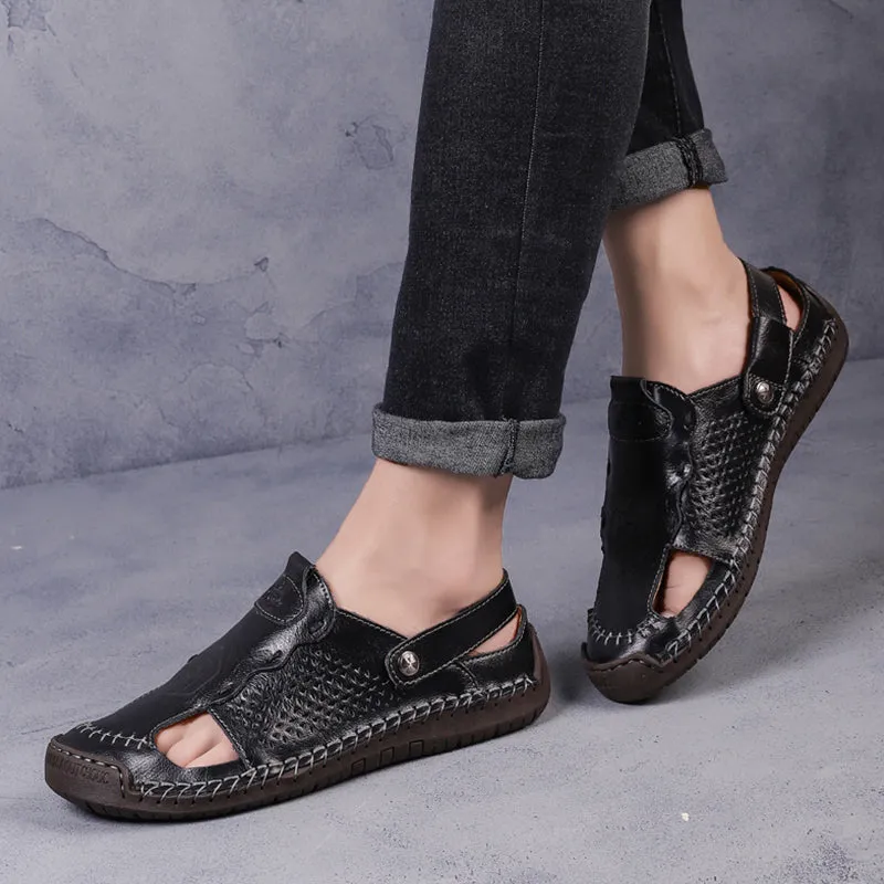 Classic Roman leather sandals - fashion &amp; comfort