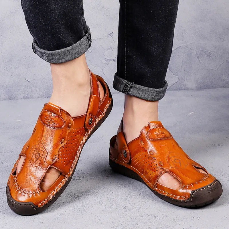 Classic Roman leather sandals - fashion &amp; comfort