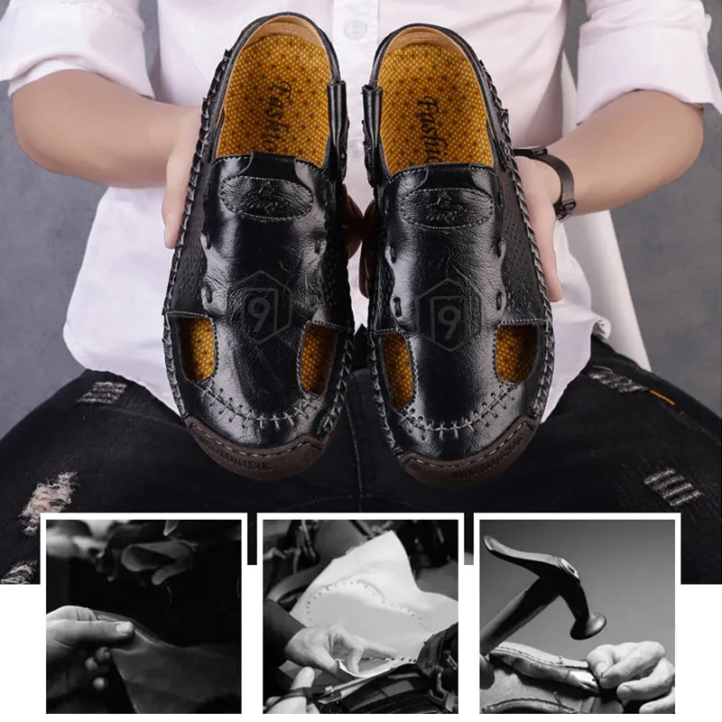 Classic Roman leather sandals - fashion &amp; comfort