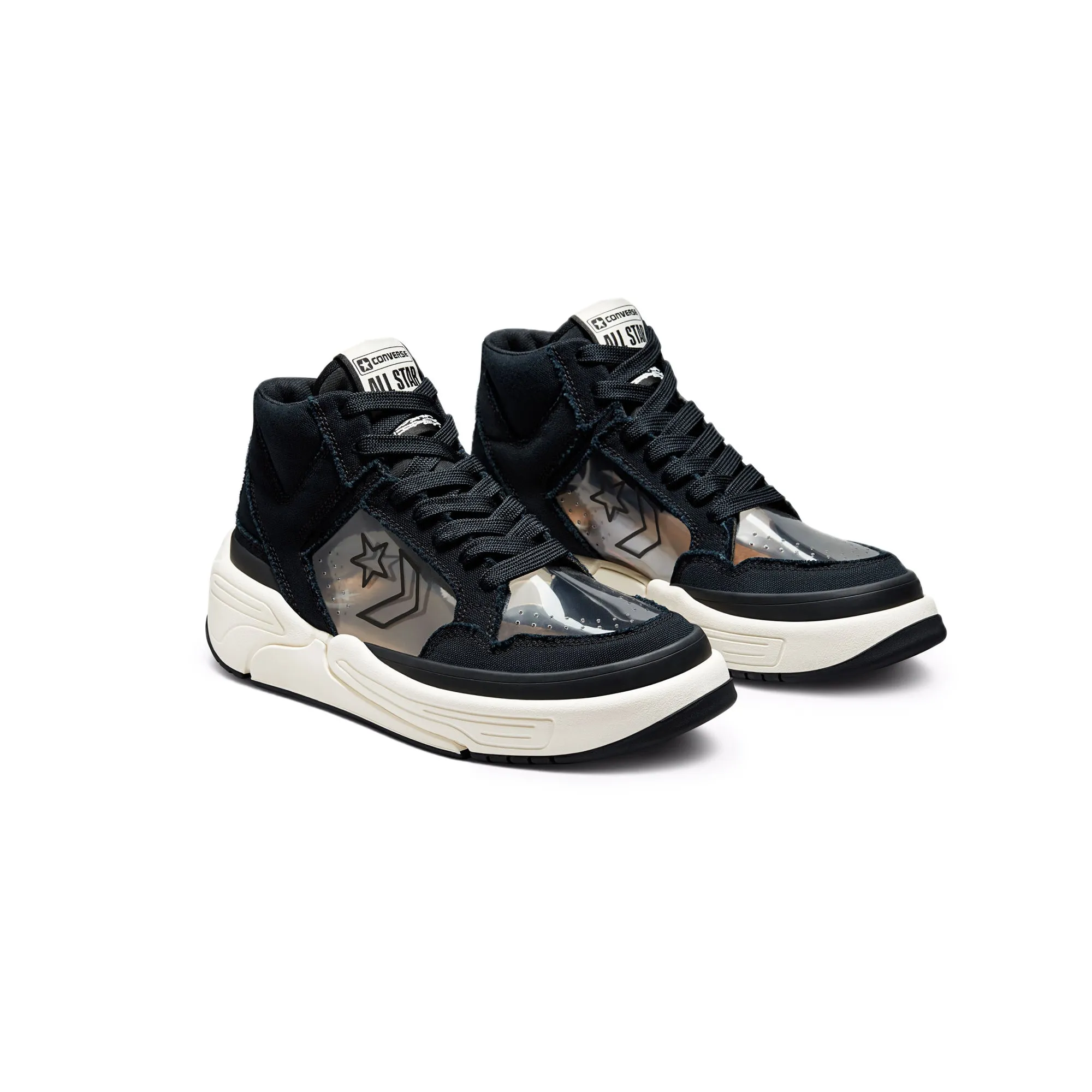 Converse Mens Weapon CX Hi Shoes 'Black/Clear/Rutabaga'
