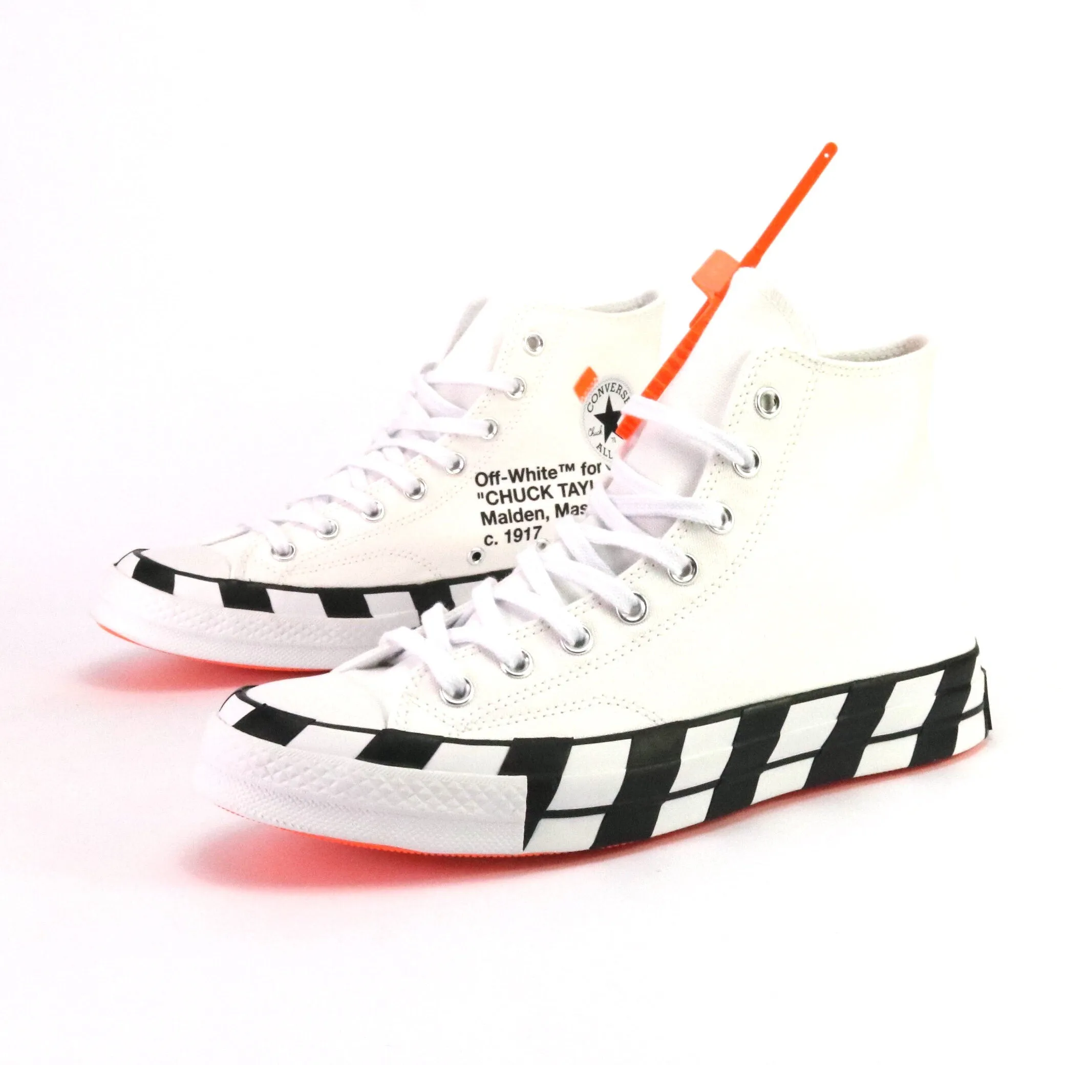 Converse x OFF WHITE Chuck 70 Hi White Cone Black