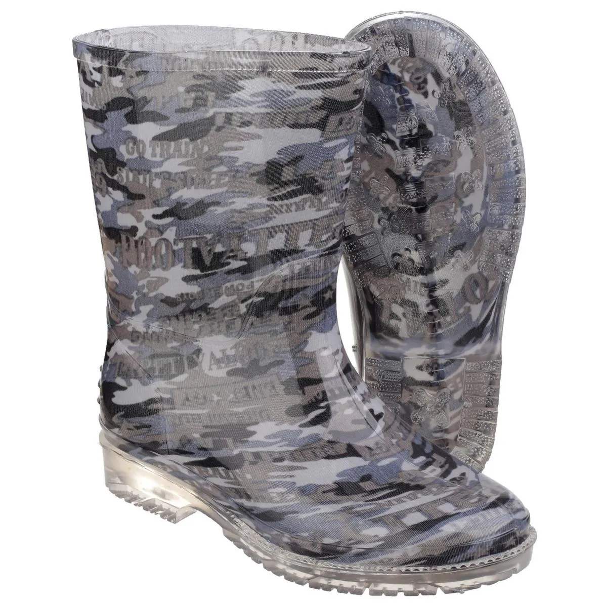 Cotswold PVC Jnr Wellington Camo