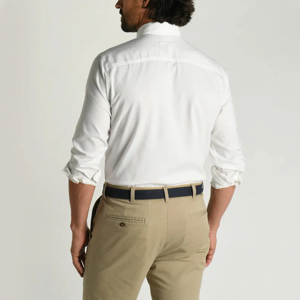Cotton Oxford Sport Shirt (White)