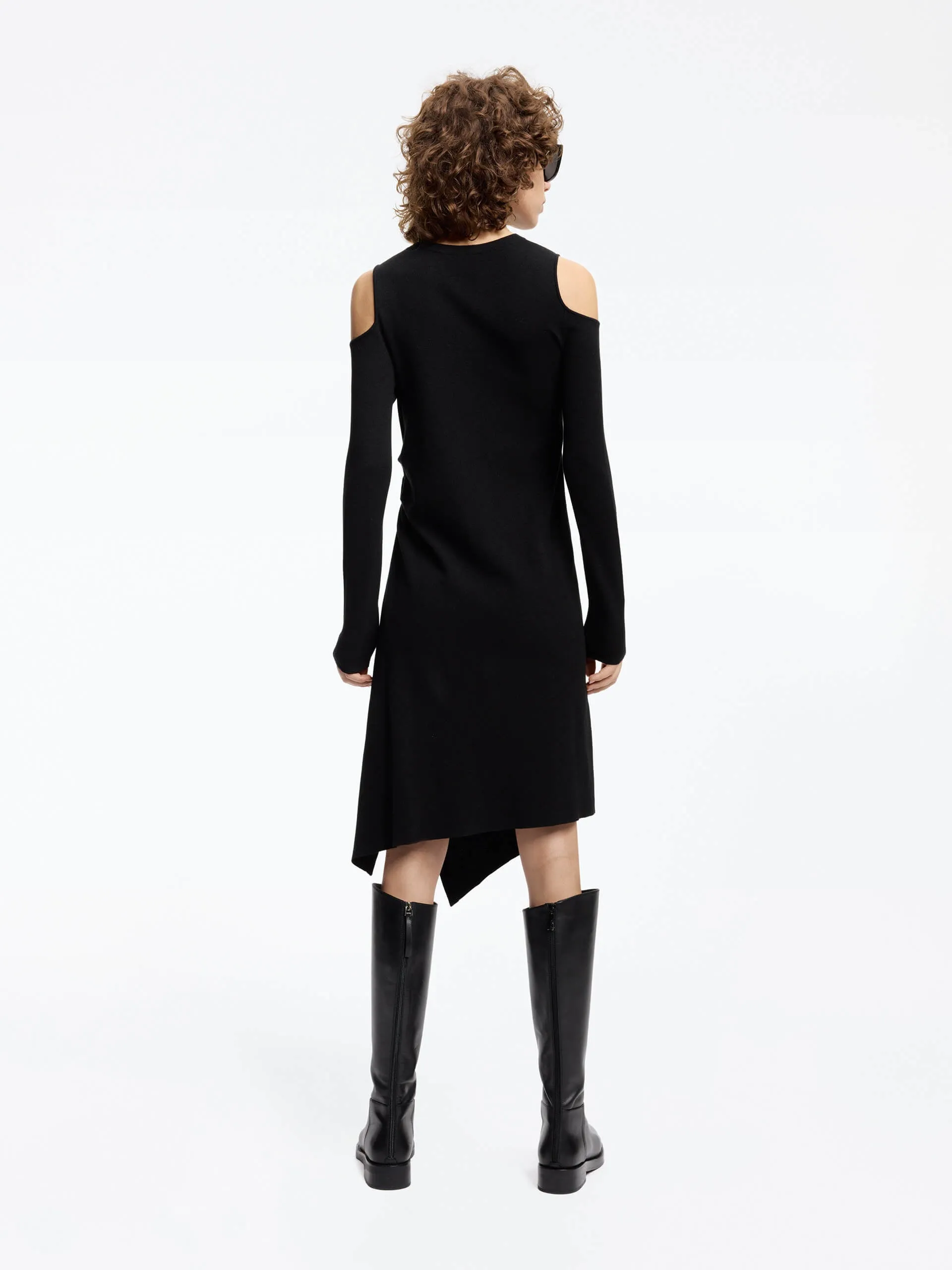 Cut Shoulder Midi Dress