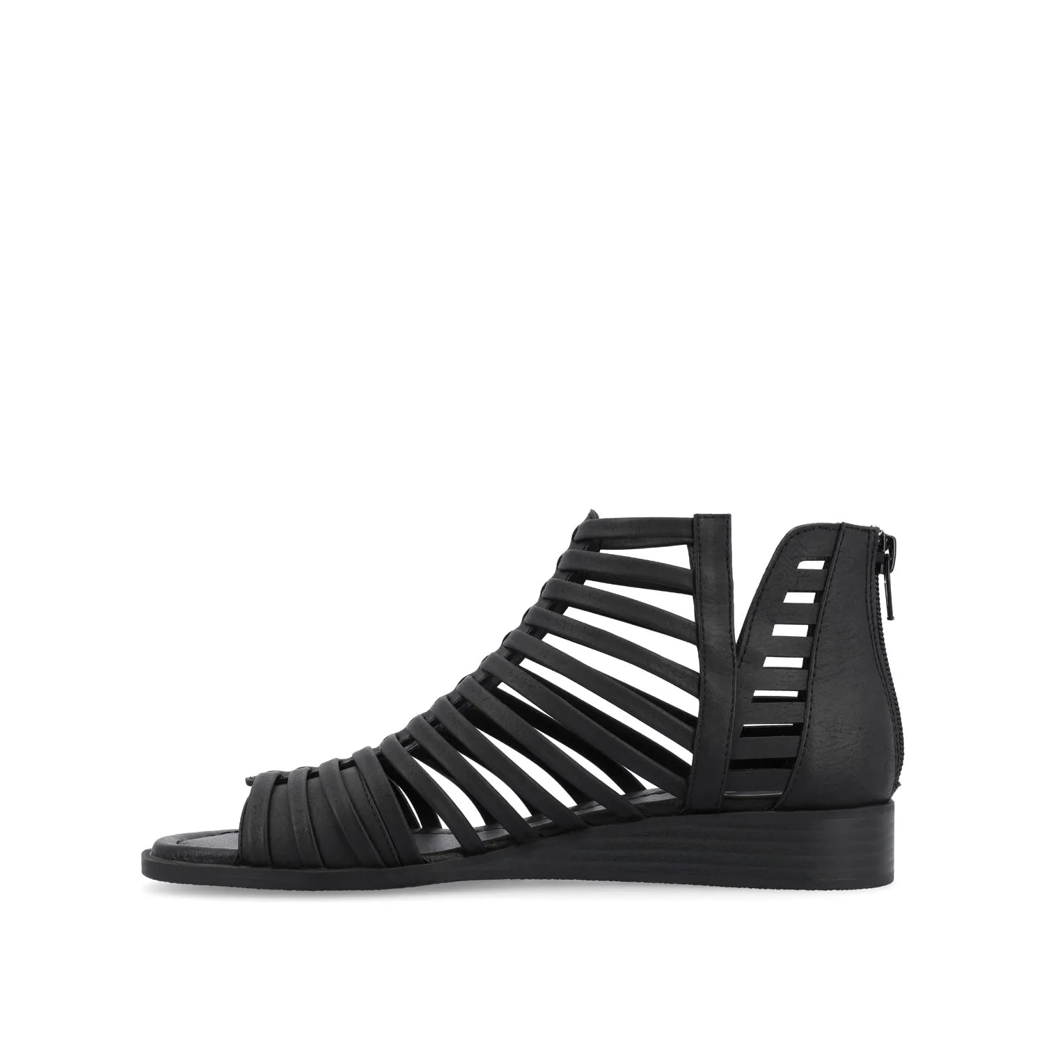 DELILAH GLADIATOR SANDALS IN FAUX LEATHER