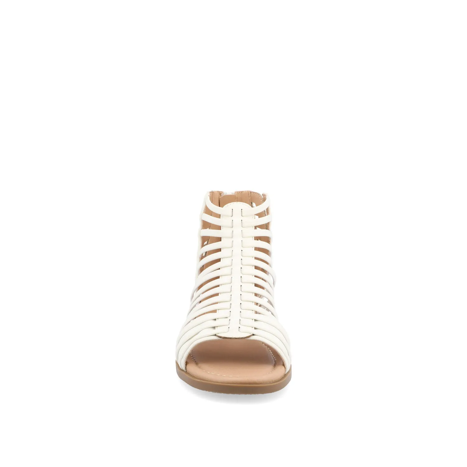 DELILAH GLADIATOR SANDALS IN FAUX LEATHER