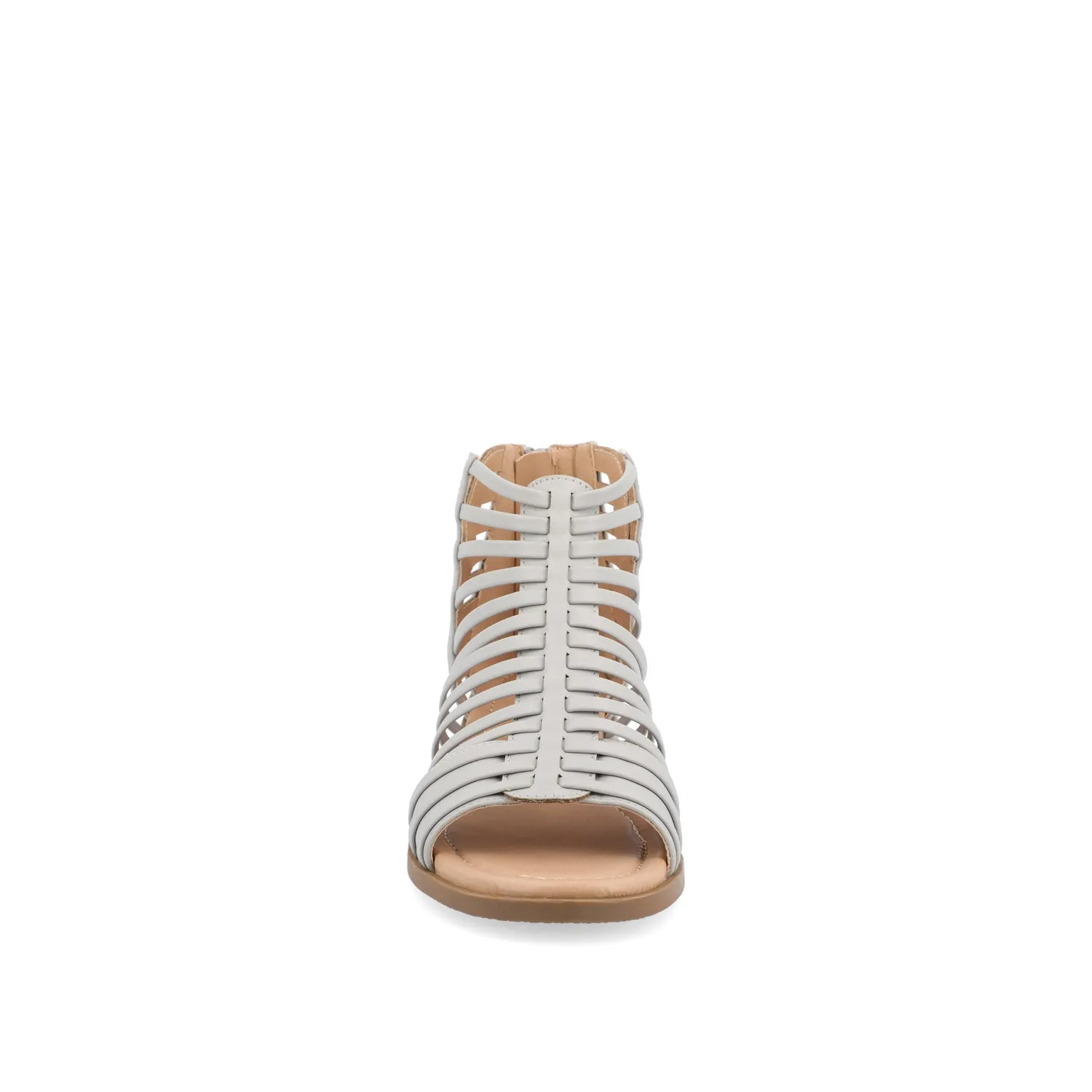 DELILAH GLADIATOR SANDALS IN FAUX LEATHER