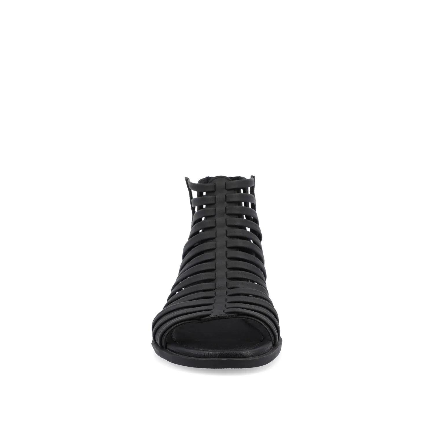 DELILAH GLADIATOR SANDALS IN FAUX LEATHER