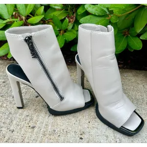 DKNY Malia Square Toe Zip Shooties - Size 8.5