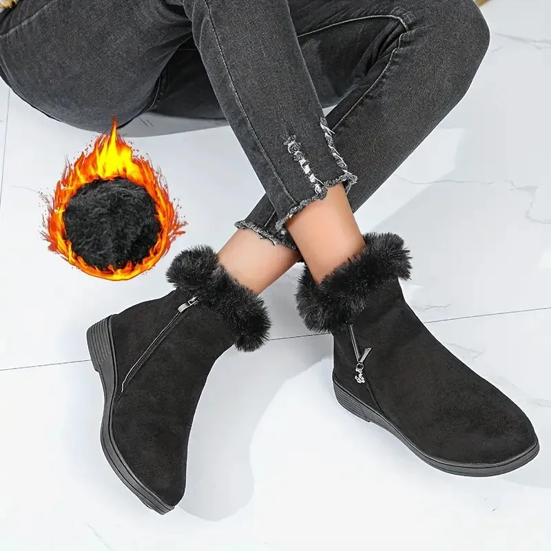 DUNSMORE™ WOMEN'S PLUSH LINED WINTER SNOW BOOTS