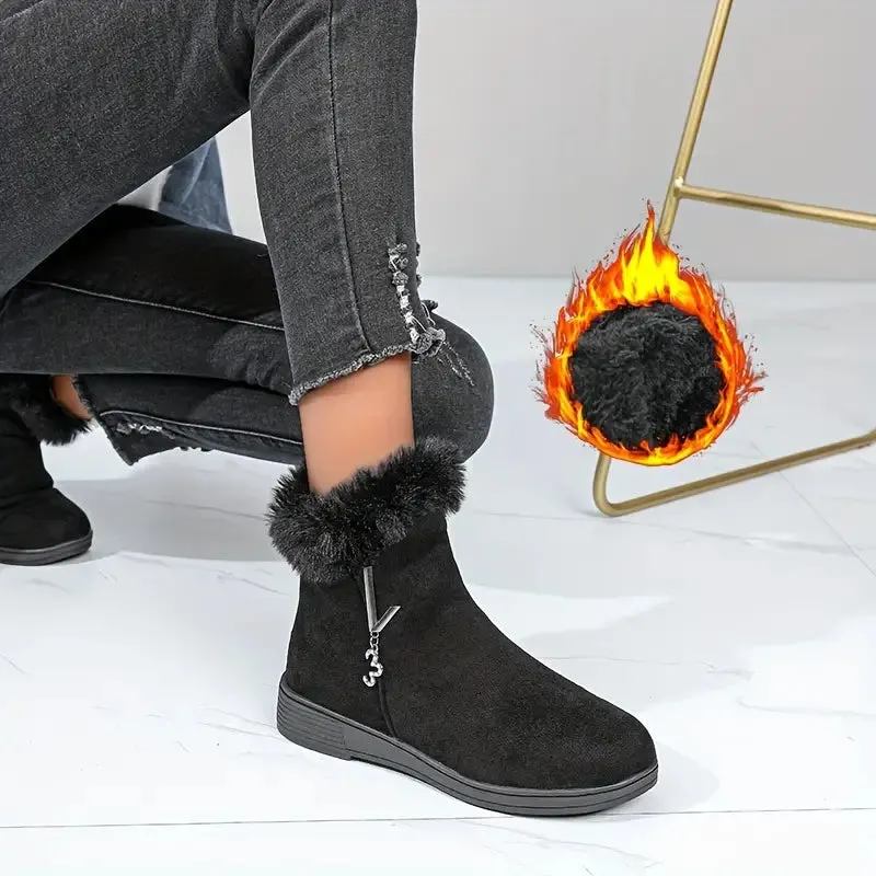 DUNSMORE™ WOMEN'S PLUSH LINED WINTER SNOW BOOTS