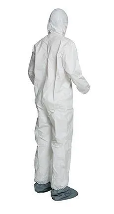 DuPont™ ProShield® 50 Coveralls (Attached Hood and Skid-Resistant Boot, Elastic Wrists) - Small - 25/Pack