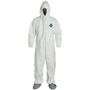 DuPont™ Tyvek® 400 Coveralls (Attached Hood and Boots, Elastic Wrists and Ankles) - 3XLarge - 25/Pack