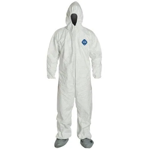 DuPont™ Tyvek® 400 Coveralls (Attached Hood and Boots, Elastic Wrists and Ankles) - 3XLarge - 25/Pack
