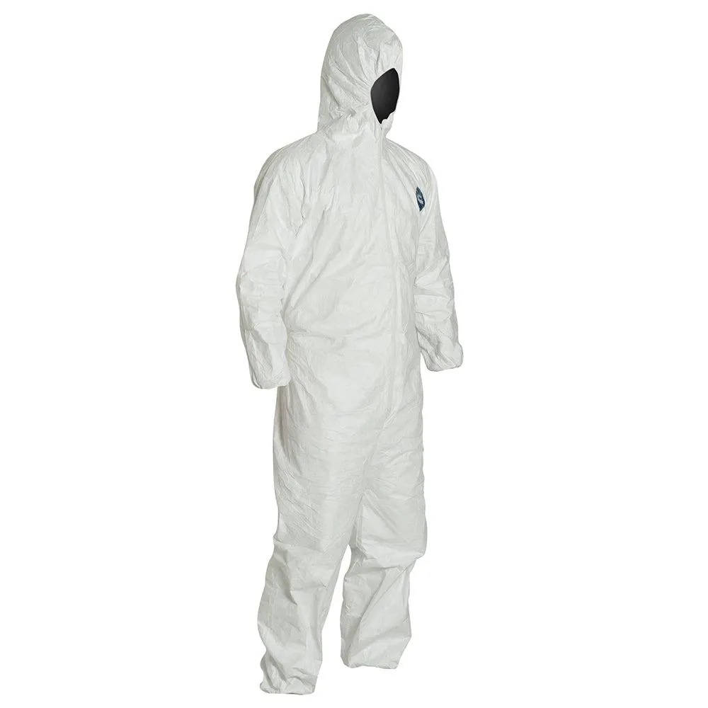 DuPont™ Tyvek® 400 Coveralls (Attached Hood, Elastic Wrists and Ankles) - 3XLarge - 25/Pack