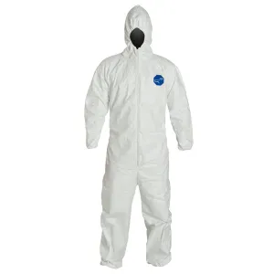 DuPont™ Tyvek® 400 Coveralls (Attached Hood, Elastic Wrists and Ankles) - Medium - 25/Pack