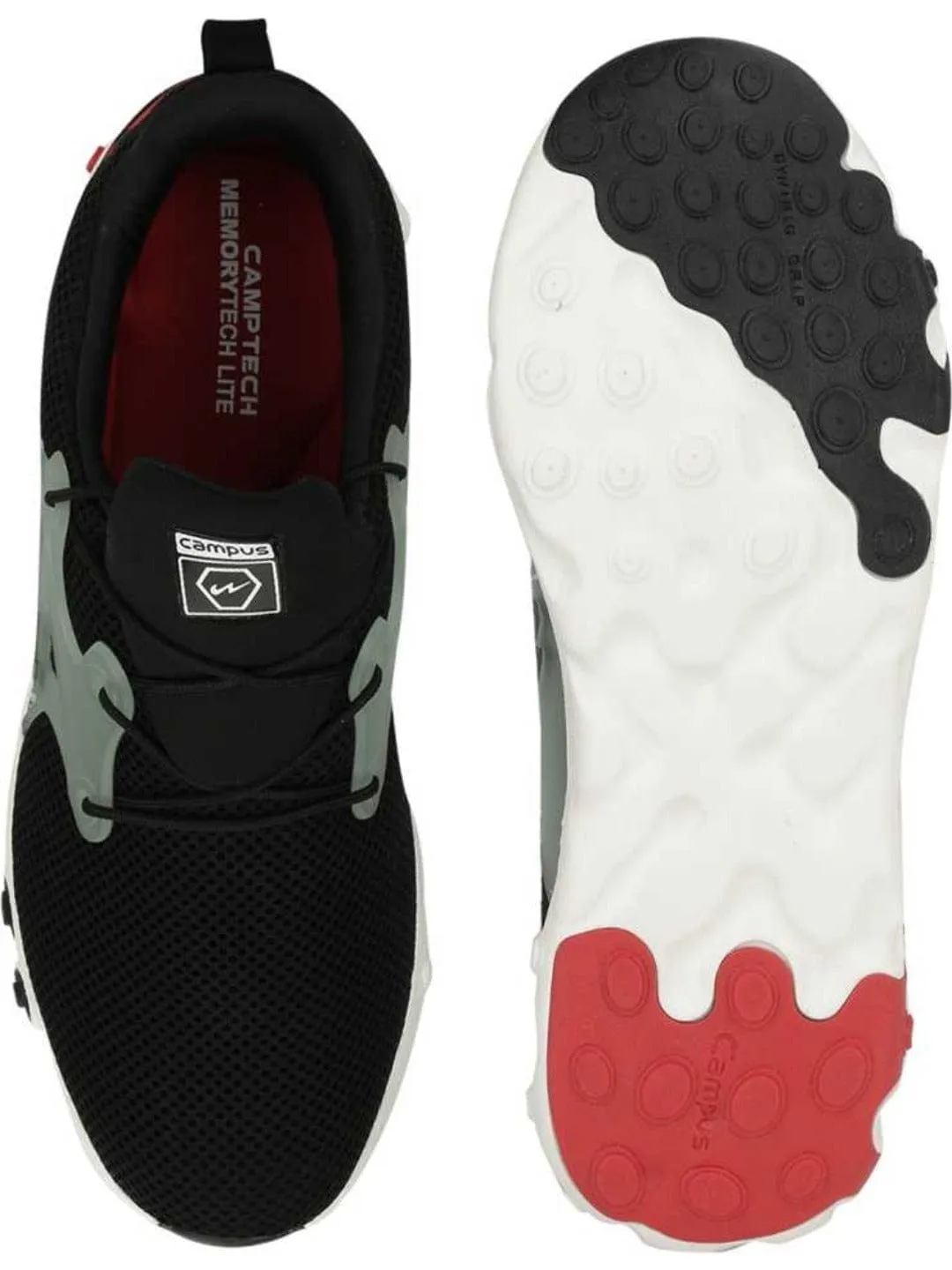 Earth Black Men's Running Shoes