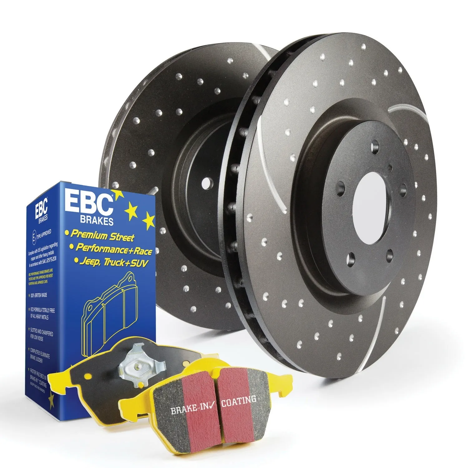 EBC Brakes S5KR1151 S5 Kits Yellowstuff And GD Rotors