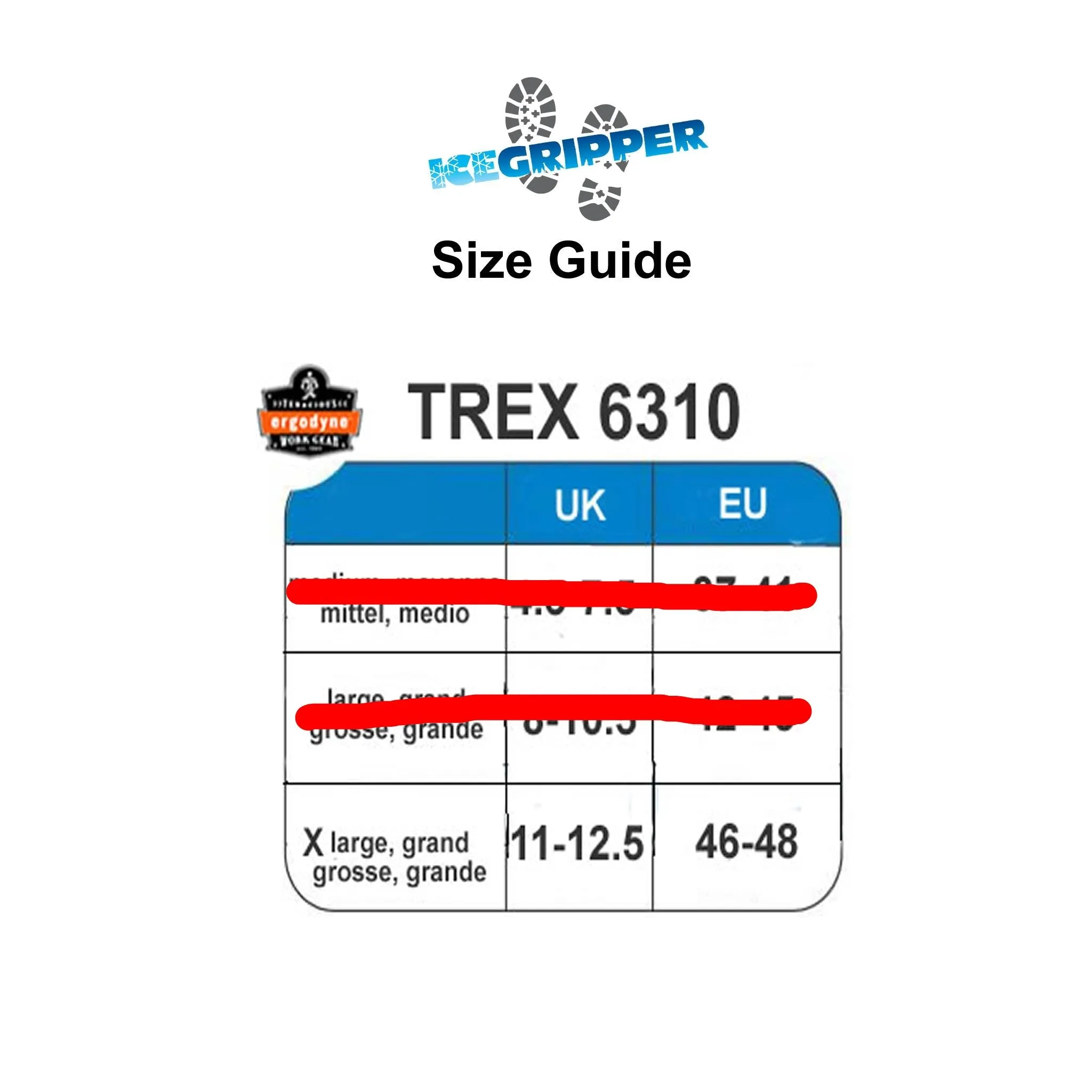 Ergodyne TREX 6310 Ice Traction for Boots and Shoes