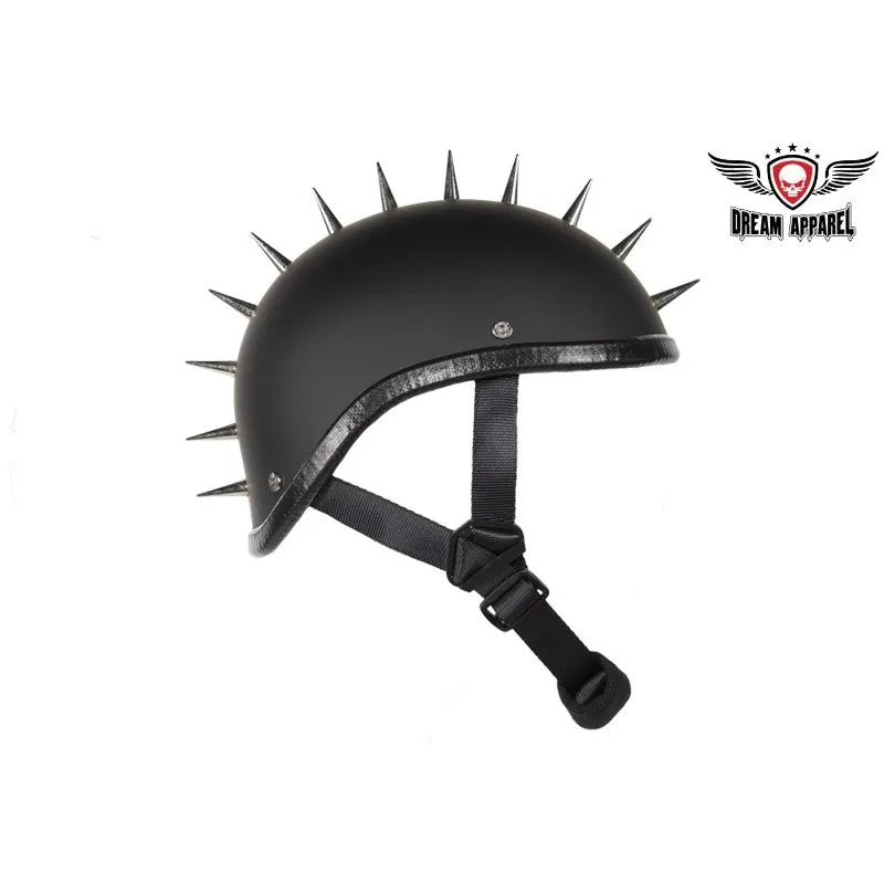 Flat Black Gladiator Novelty Motorcycle Helmet