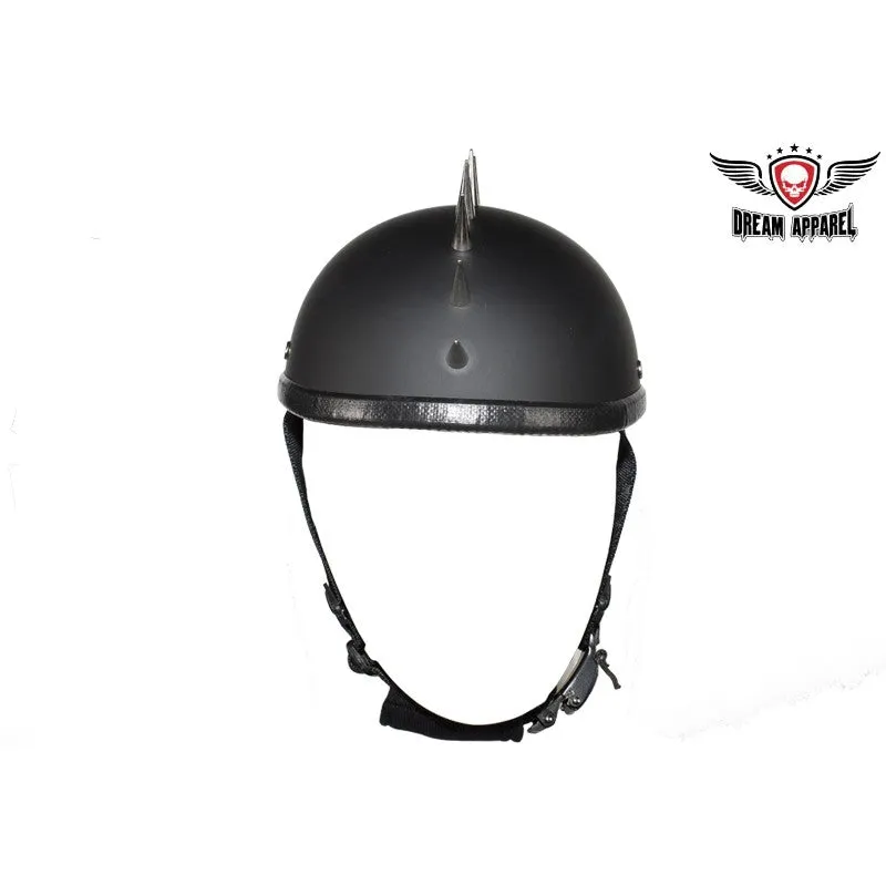 Flat Black Gladiator Novelty Motorcycle Helmet