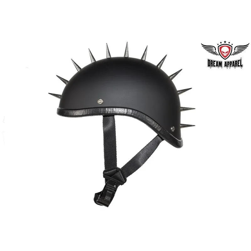 Flat Black Gladiator Novelty Motorcycle Helmet