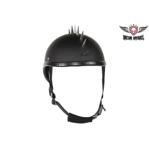 Flat Black Gladiator Novelty Motorcycle Helmet