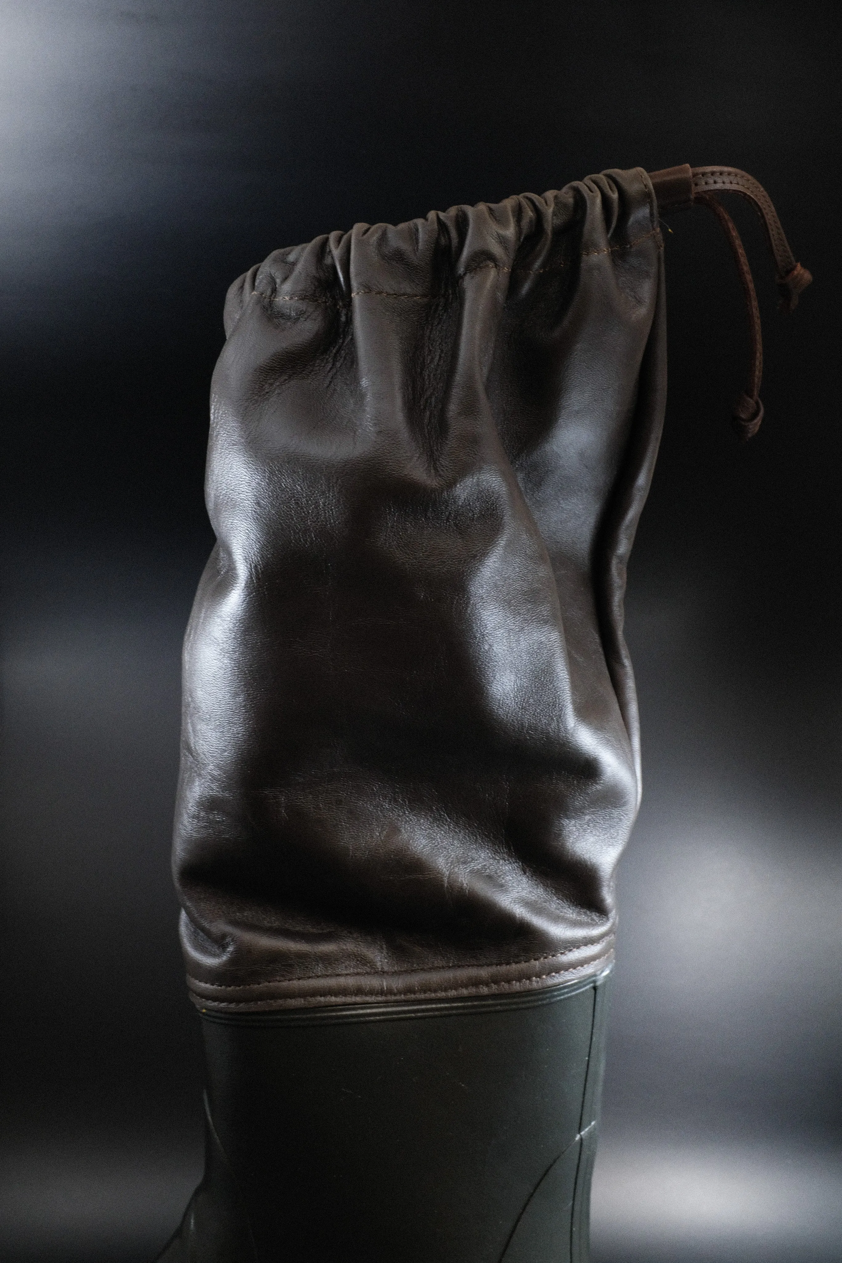 Forest Treebark Rubber & Leather Farmer Rain Boots