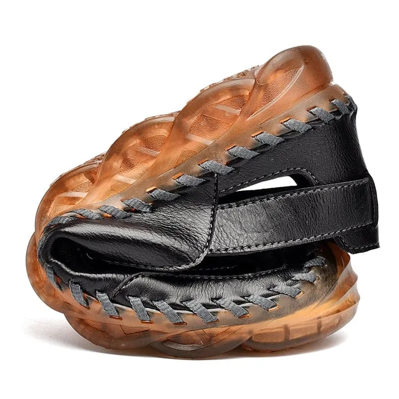 Genuine Leather Non-Slip Summer Outdoor Beach Sandals