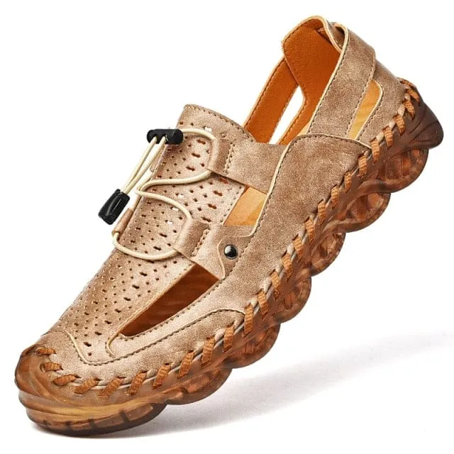 Genuine Leather Non-Slip Summer Outdoor Beach Sandals