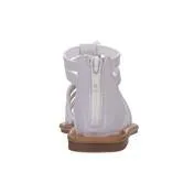 Girls White Flower Gladiator Sandal