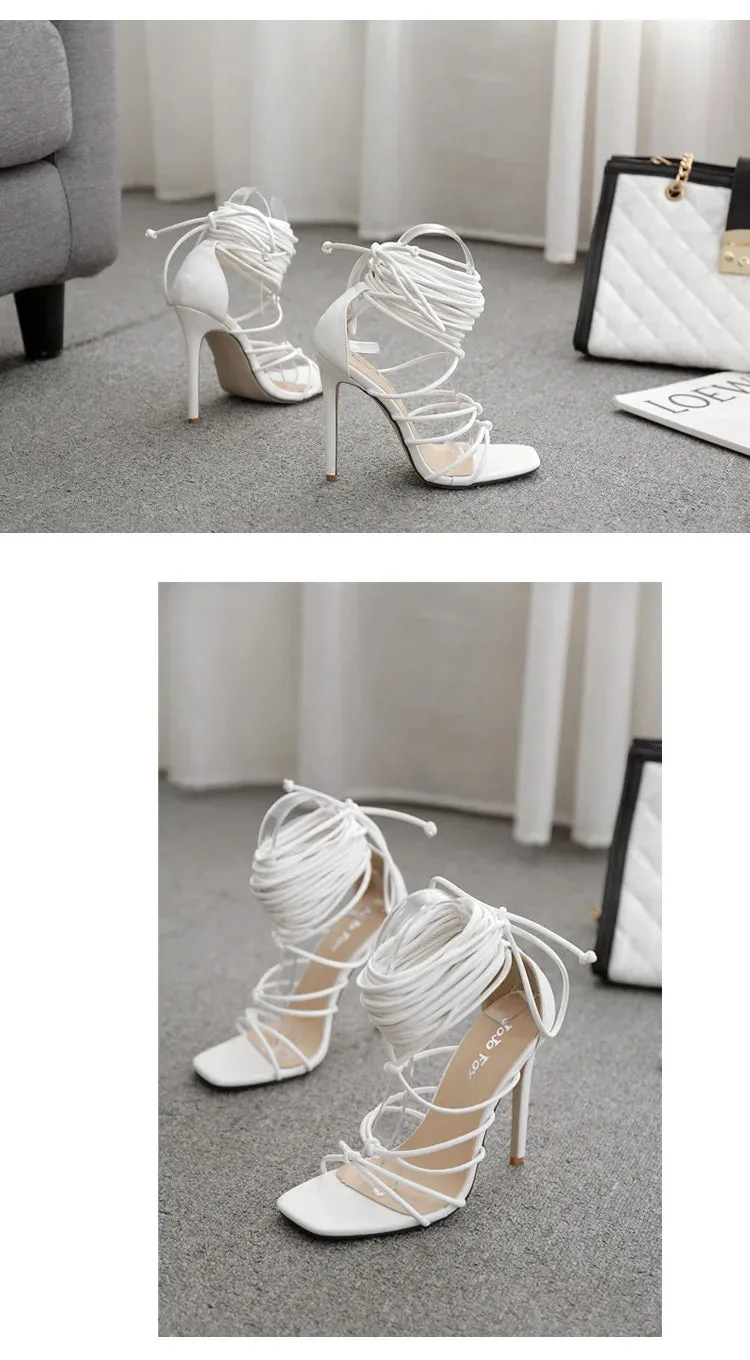 Gladiator Laced High Heels
