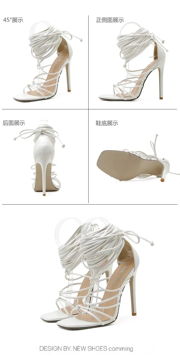 Gladiator Laced High Heels