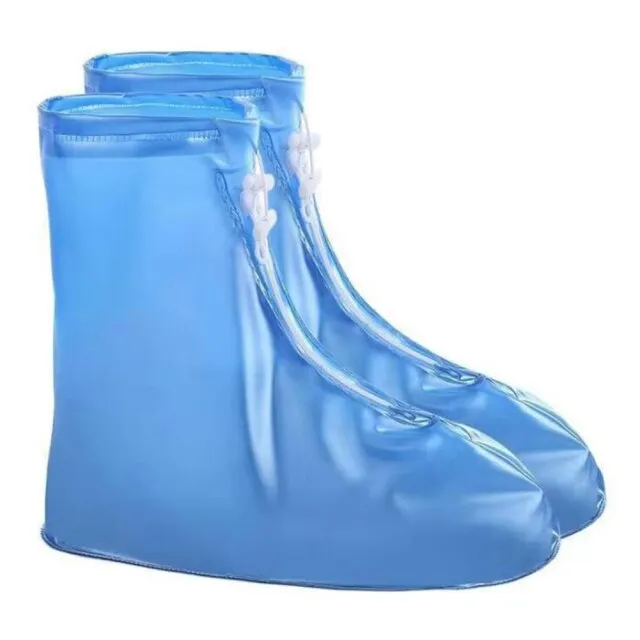High Quality Men Women's Rain Waterproof Boots Cover Heels Boots Reusable Shoes Covers Thicker Non-slip Platform Rain Boots