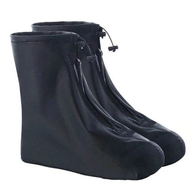High Quality Men Women's Rain Waterproof Boots Cover Heels Boots Reusable Shoes Covers Thicker Non-slip Platform Rain Boots