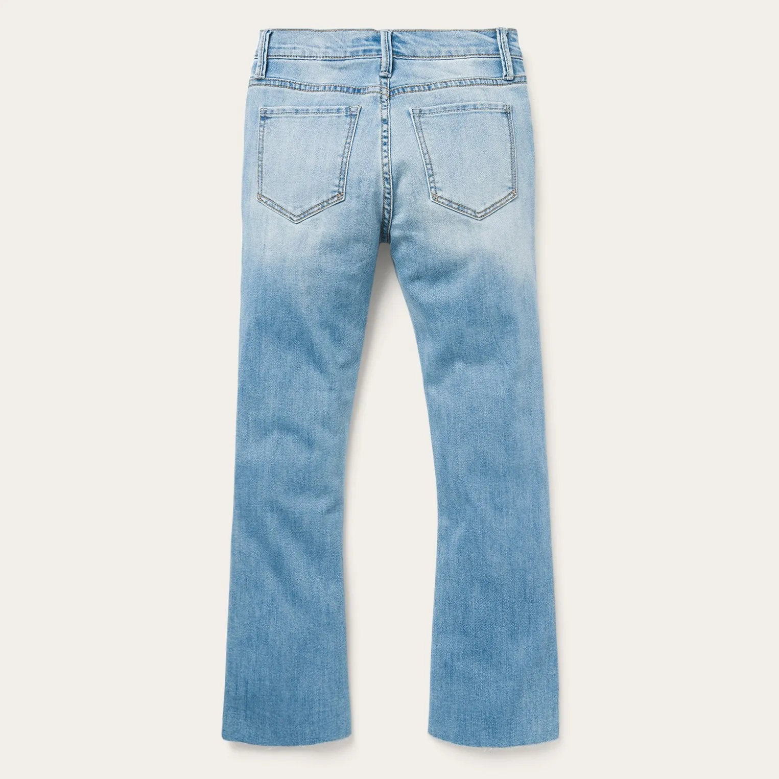High Waist Flare Crop Jean