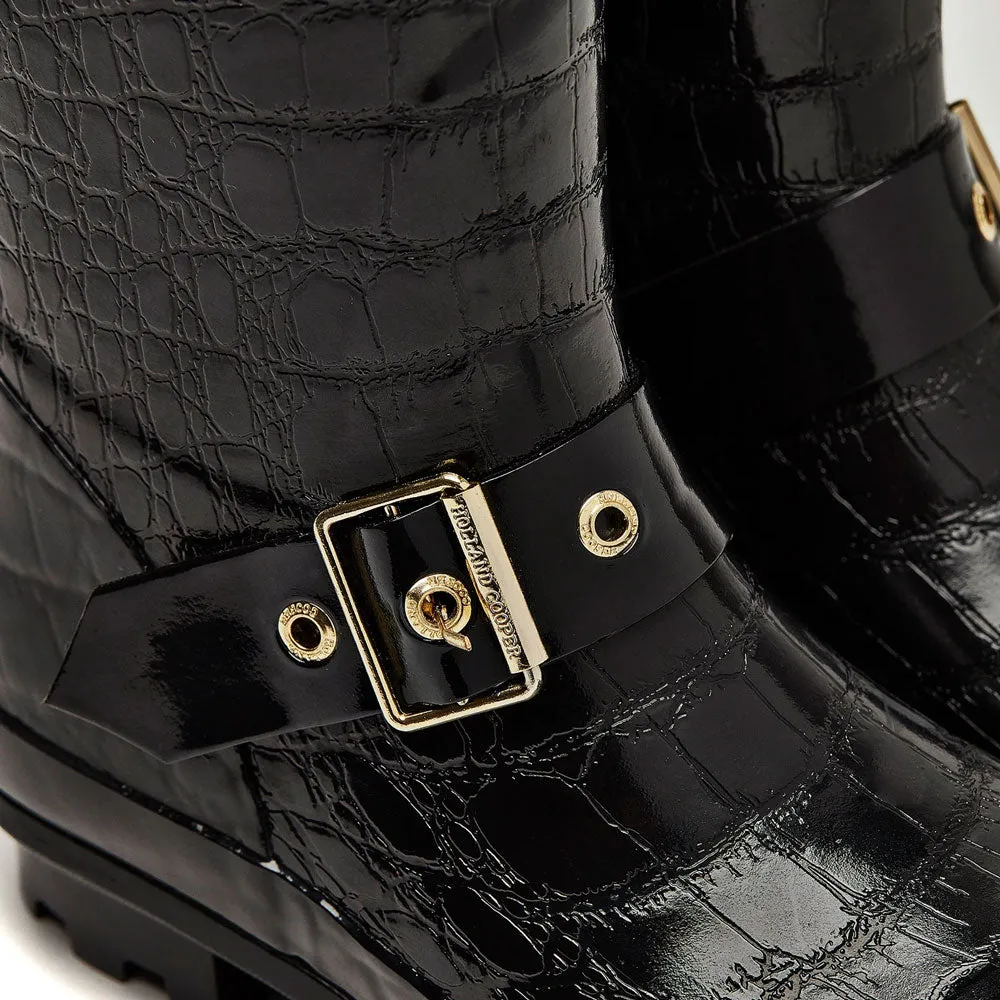 Holland Cooper Ladies Zip Chelsea Croc Wellington