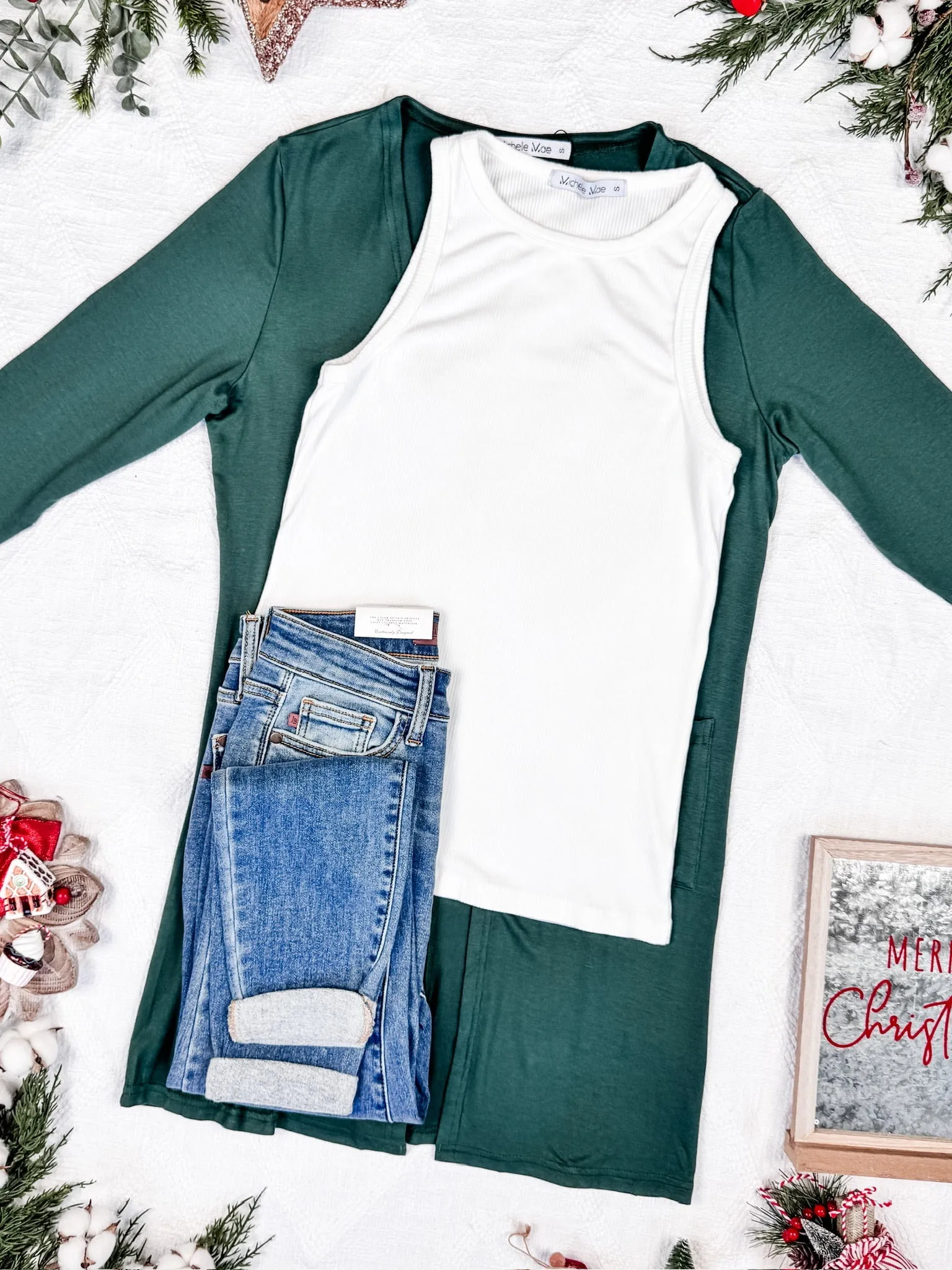 IN STOCK Classic Cardigan - Evergreen