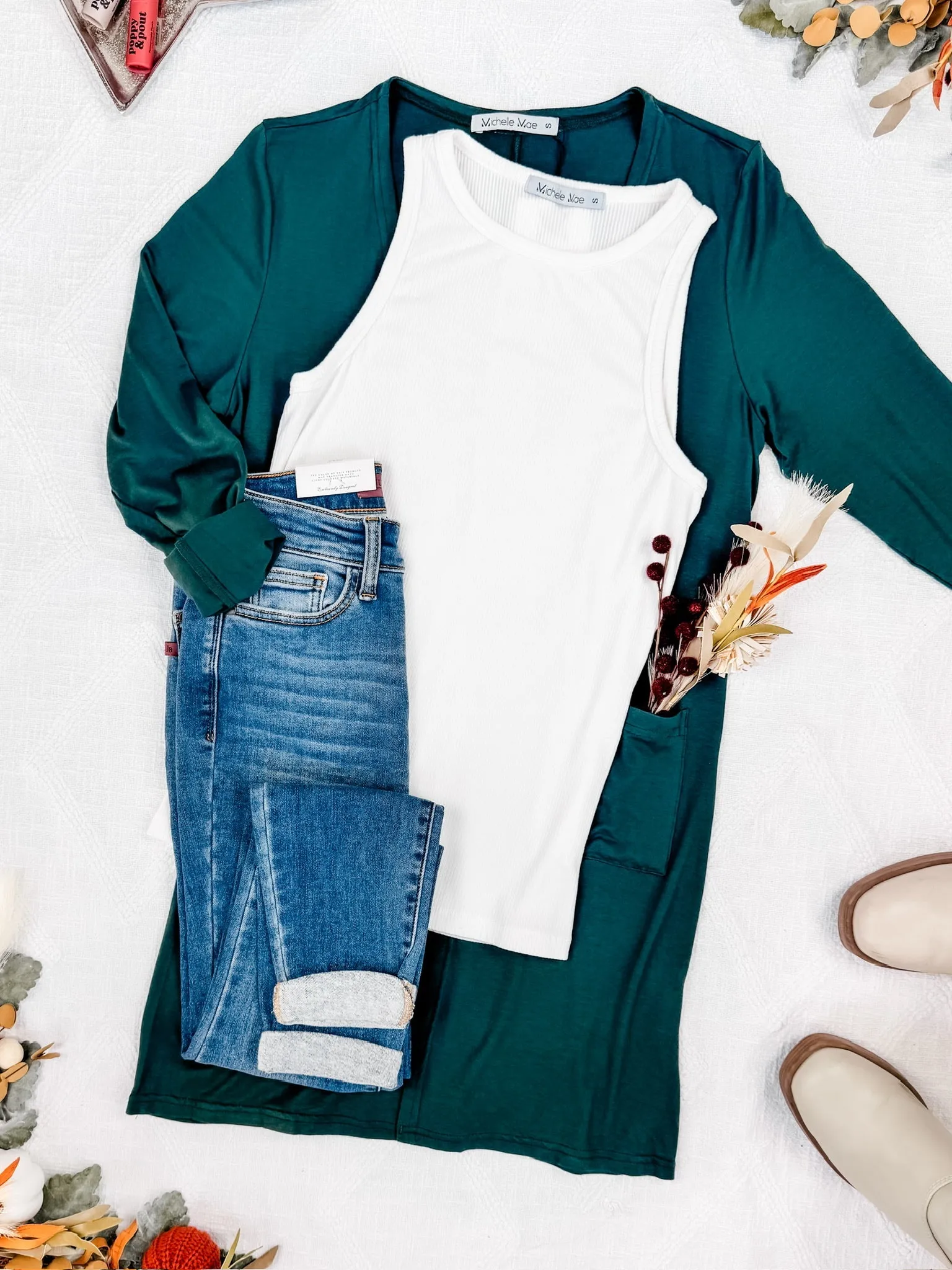 IN STOCK Classic Cardigan - Evergreen