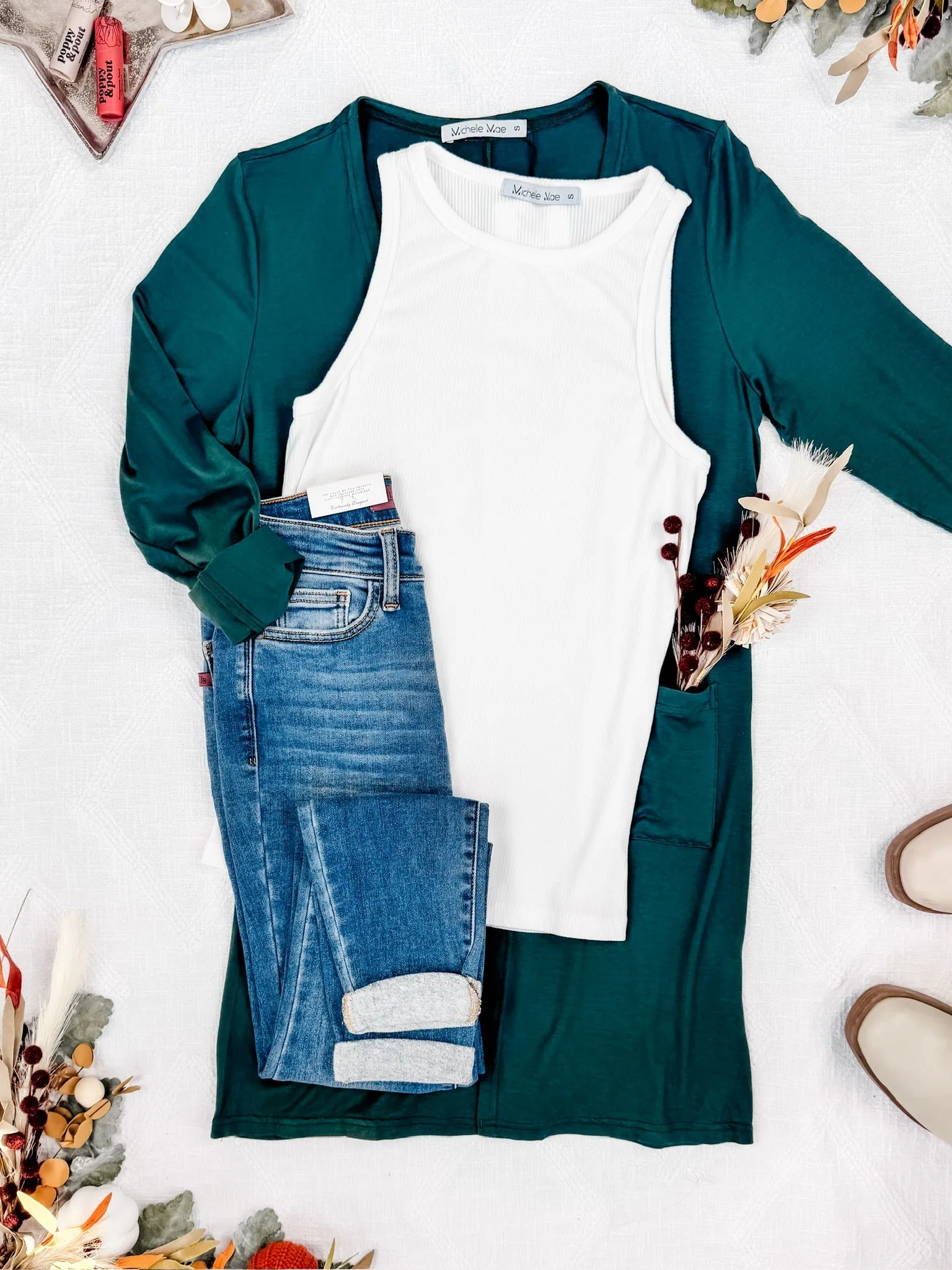 IN STOCK Classic Cardigan - Evergreen
