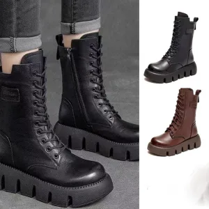 Jean™ | Thermal Lace-Up Platform Boots