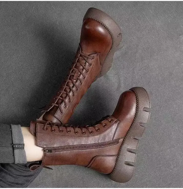 Jean™ | Thermal Lace-Up Platform Boots